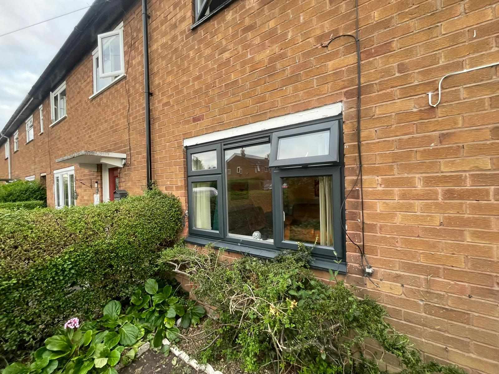 Newly sprayed window